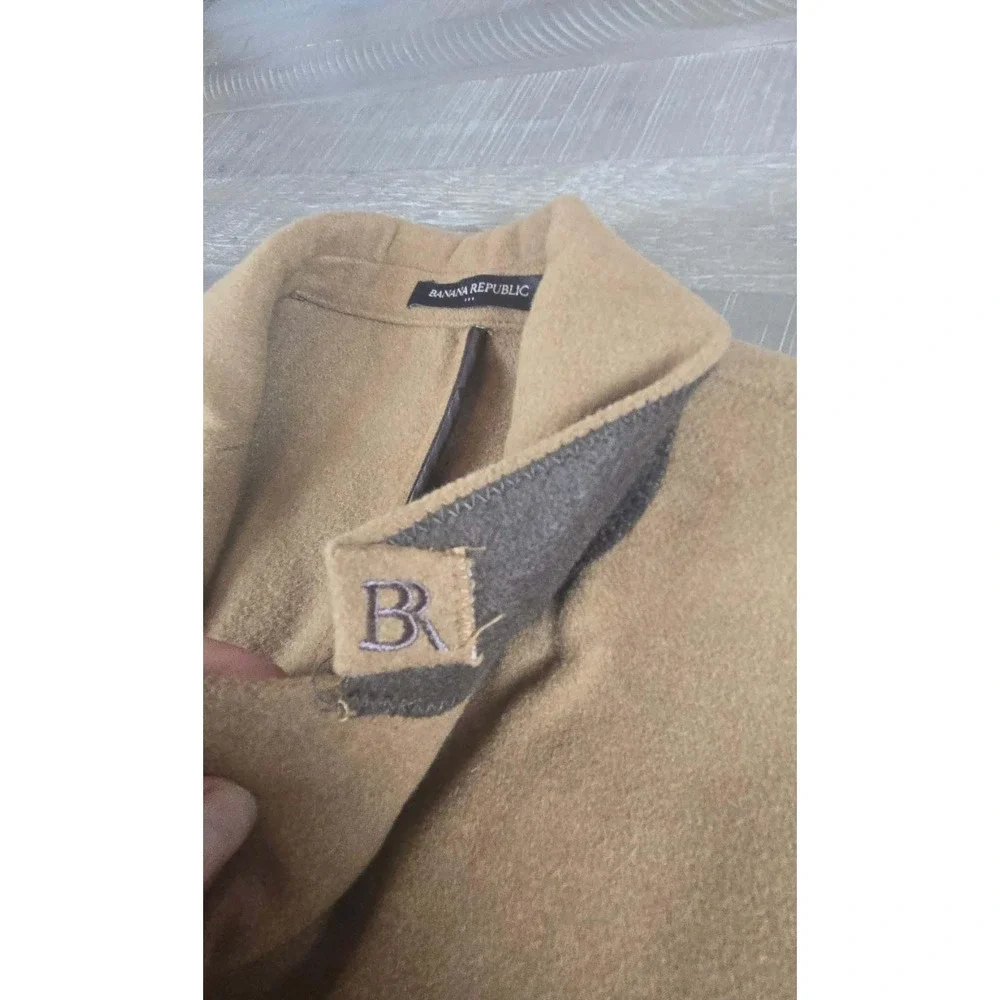 Banana Republic Mens Camel Brown Wool Blend Tailored Fit Blazer Sport Coat 44R